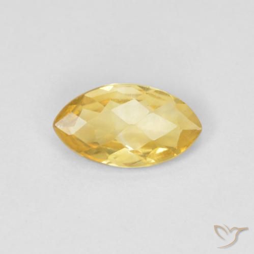 0.73ct Natural Dorado Citrino, Marquesa, VS