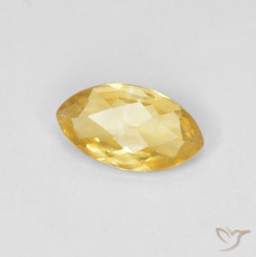 Citrino Dorado natural de 0.73 ct, Marquesa, VS