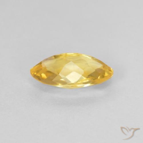Citrino Dorado natural de 0.88 ct, Marquesa, VS