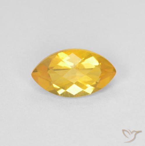 0.91ct Natural Dorado claro Citrino, Marquesa, VS