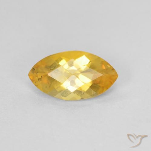 0.90ct Natural Dorado medio Citrino, Marquesa, VS