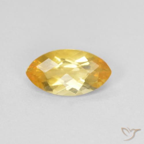 0.87ct Natural Dorado Citrino, Marquesa, VS