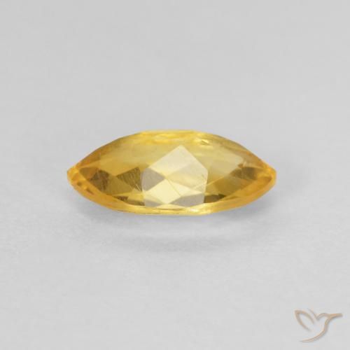 Citrino Dorado natural de 0.87 ct, Marquesa, VS