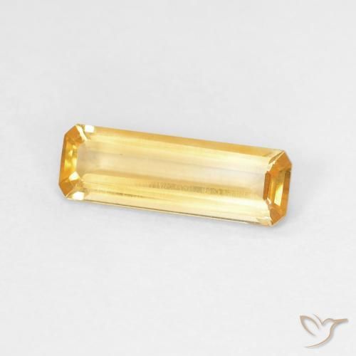 Citrino Naranja dorado intenso natural de 1.06 ct, Corte Octágono / Esmeralda, VVS-VS
