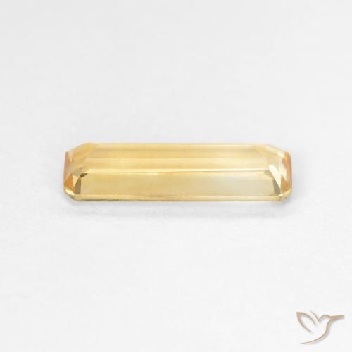 Citrino Naranja dorado intenso natural de 1.06 ct, Corte Octágono / Esmeralda, VVS-VS