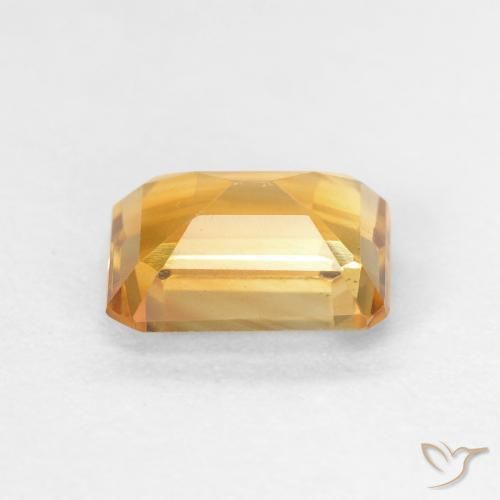 Citrino Dorado naranja intenso natural de 1.49 ct, Corte Octágono / Esmeralda, VVS-VS