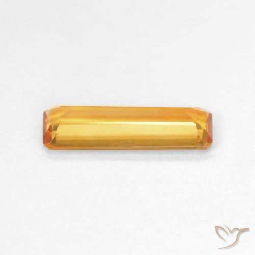 Citrino Dorado naranja oscuro natural de 1.06 ct, Corte Octágono / Esmeralda, VVS-VS