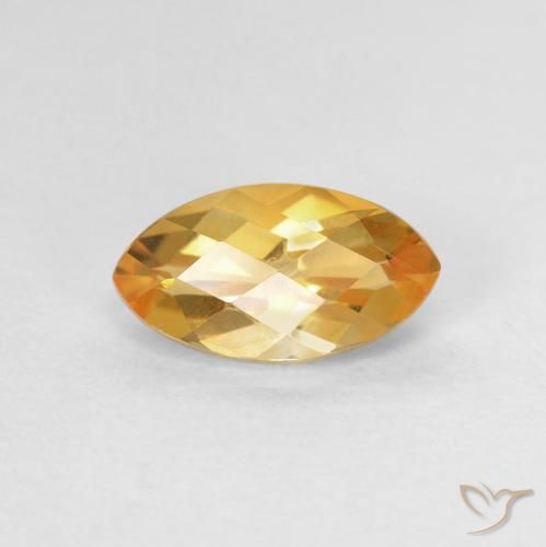1.04ct Natural Naranja dorado Citrino, Marquesa, VVS-VS