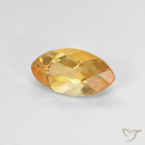 Citrino Naranja dorado natural de 1.04 ct, Marquesa, VVS-VS