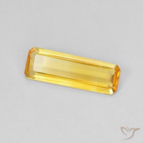 Citrino Dorado claro natural de 0.94 ct, Corte Octágono / Esmeralda, VVS