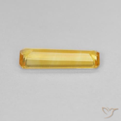 Citrino Dorado claro natural de 0.94 ct, Corte Octágono / Esmeralda, VVS
