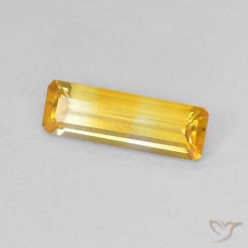 Citrino Naranja dorado natural de 1.24 ct, Corte Octágono / Esmeralda, VVS