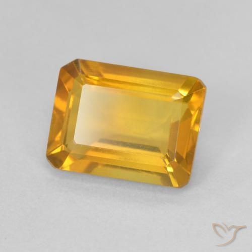Citrino Dorado oscuro natural de 1.40 ct, Corte Octágono / Esmeralda, VVS