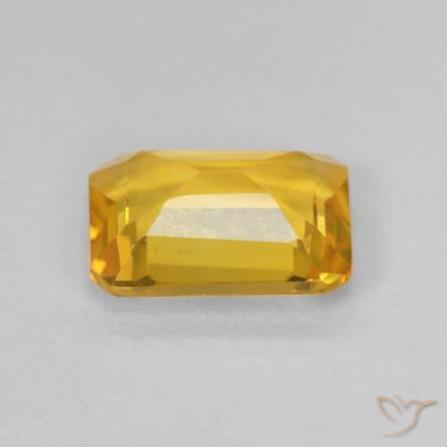 Citrino Dorado natural de 1.18 ct, Corte Octágono / Esmeralda, VVS
