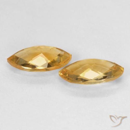 Gemas de Citrino Medium Light-Golden natural de 1.71 ct, Marquesa, VS