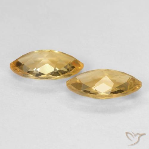 Gemas de Citrino Medium Light-Golden natural de 1.71 ct, Marquesa, VS