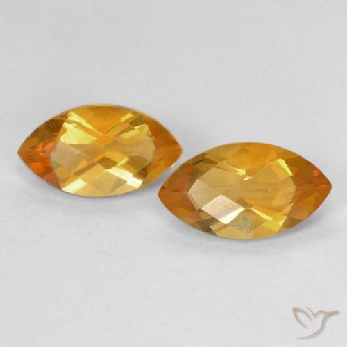 1.81ctw Natural Dorado naranja intenso Citrino, Marquesa, VS