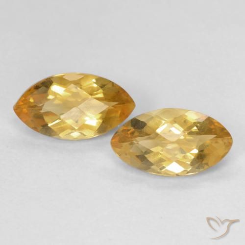 1.88ctw Natural Medium Dark-Golden Citrino, Marquesa, VS