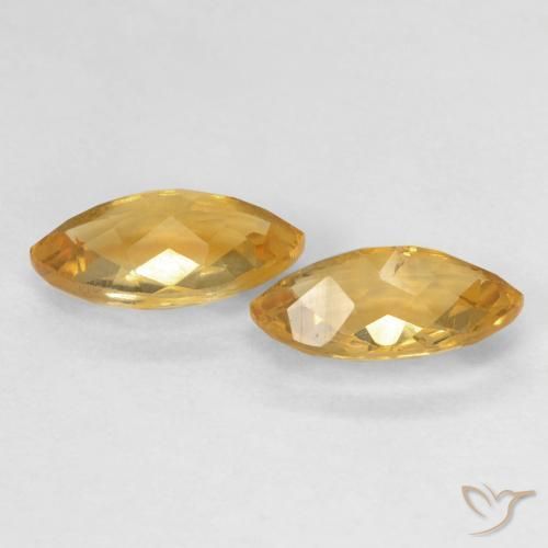 Gemas de Citrino Medium Dark-Golden natural de 1.88 ct, Marquesa, VS