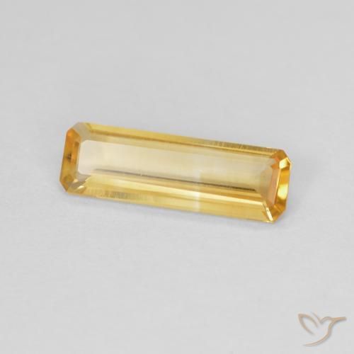 Citrino Dorado natural de 0.87 ct, Corte Octágono / Esmeralda, VVS-VS