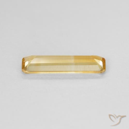Citrino Dorado natural de 0.87 ct, Corte Octágono / Esmeralda, VVS-VS