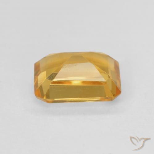 Citrino Dorado natural de 1.41 ct, Corte Octágono / Esmeralda, VVS-VS