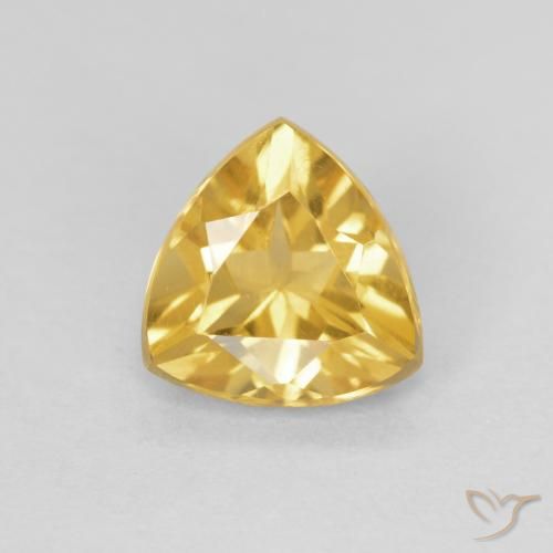0.88ct Natural Dorado Citrino, Trillón, VVS-VS