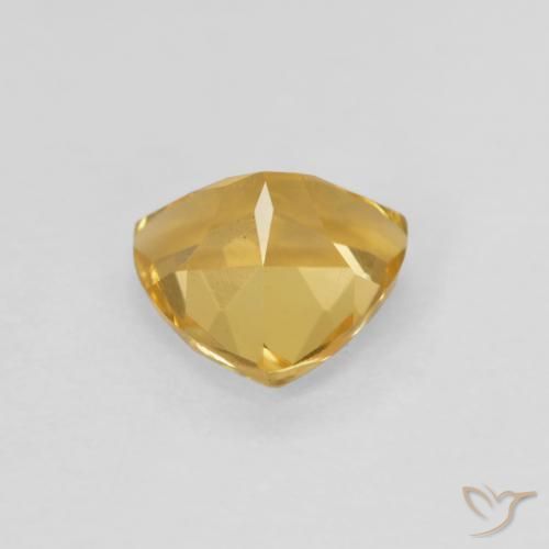Citrino Dorado natural de 0.88 ct, Trillón, VVS-VS