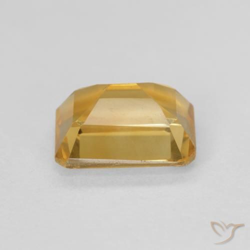Citrino Dorado natural de 1.42 ct, Corte Octágono / Esmeralda, VVS-VS