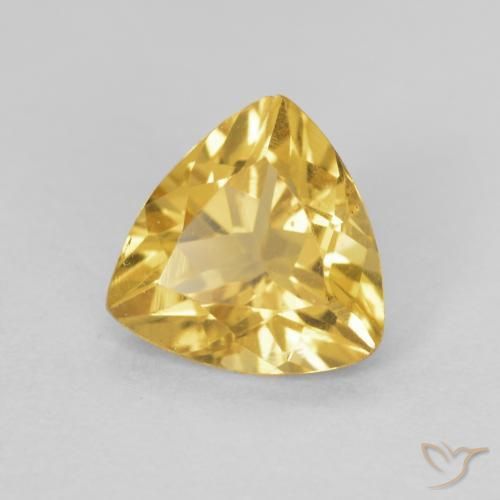 Citrino Dorado natural de 1.04 ct, Trillón, VVS-VS