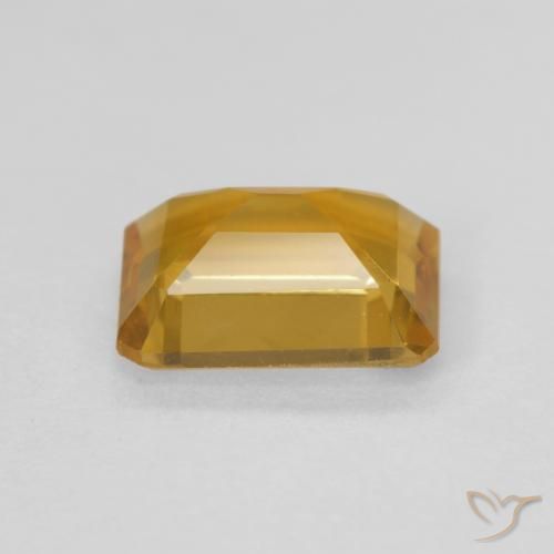 Citrino Dorado natural de 1.41 ct, Corte Octágono / Esmeralda, VVS-VS