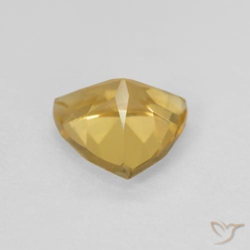 Citrino Dorado natural de 0.96 ct, Trillón, VVS-VS