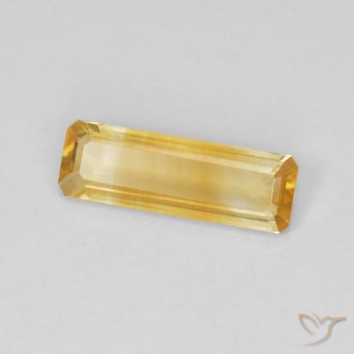 Citrino Dorado natural de 0.98 ct, Corte Octágono / Esmeralda, VVS-VS