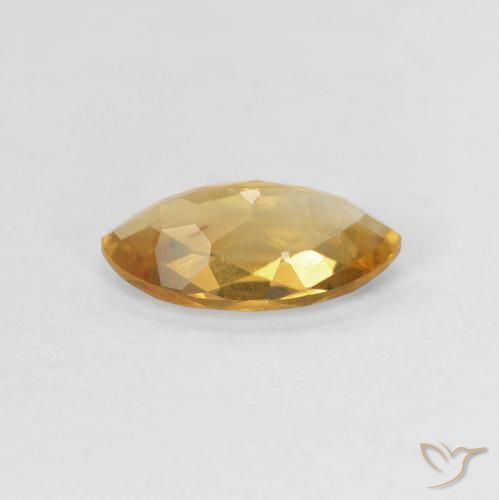 Citrino Medium Light-Golden natural de 0.87 ct, Marquesa, VVS-VS