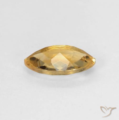 Citrino Naranja dorado natural de 0.89 ct, Marquesa, VVS-VS
