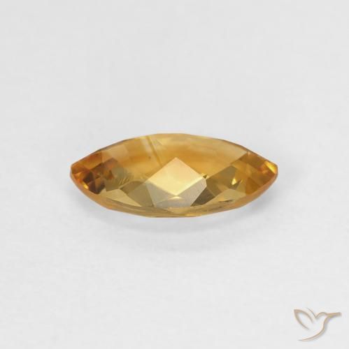 Citrino Medium Light-Golden natural de 0.78 ct, Marquesa, VVS-VS