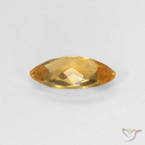 Citrino Naranja dorado natural de 0.74 ct, Marquesa, VVS-VS