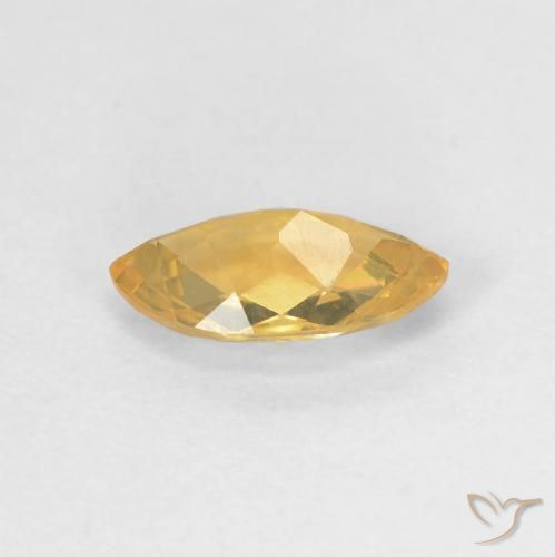 Citrino Naranja medio natural de 0.85 ct, Marquesa, VVS-VS