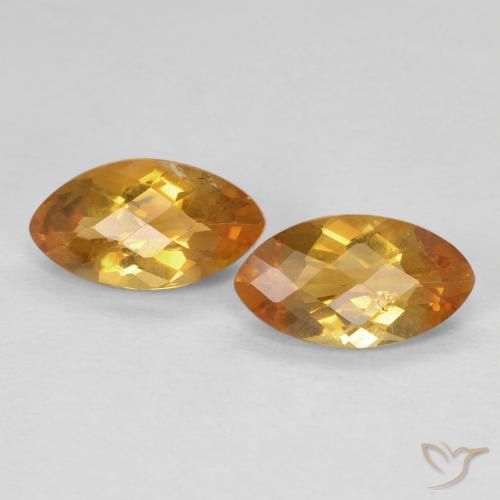 1.80ctw Natural Dorado naranja intenso Citrino, Marquesa, VS