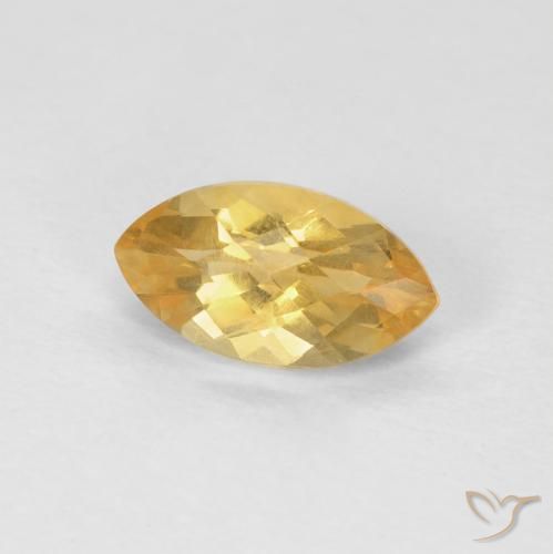 Citrino Dorado naranja natural de 0.97 ct, Marquesa, VS