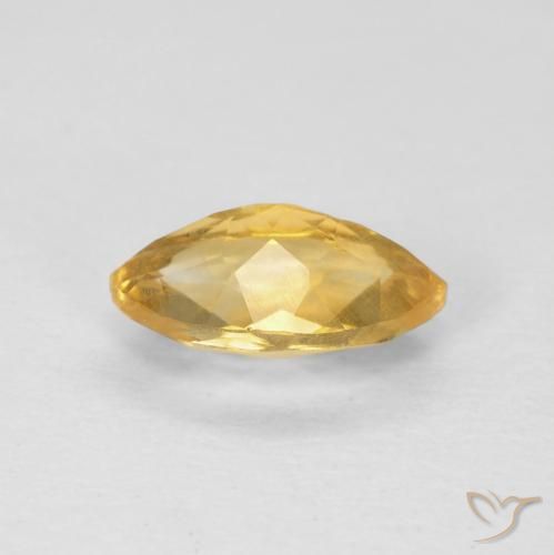 Citrino Dorado naranja natural de 0.97 ct, Marquesa, VS