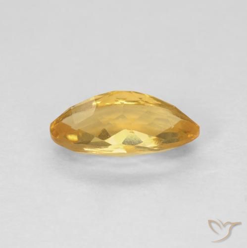 Citrino Dorado naranja natural de 0.92 ct, Marquesa, VS