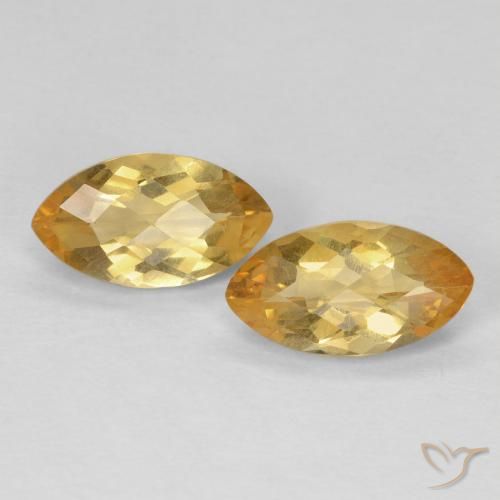 1.69ctw Natural Dorado Citrino, Marquesa, VS