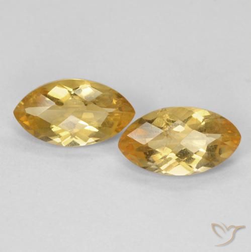 1.82ctw Natural Dorado Citrino, Marquesa, VS
