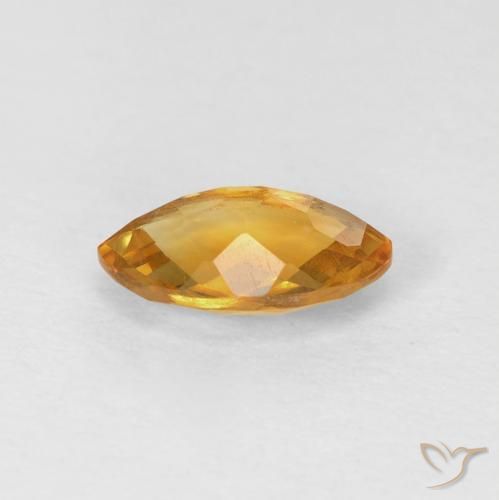 Citrino Naranja dorado natural de 0.92 ct, Marquesa, VVS-VS