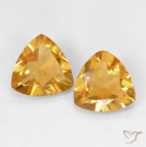 1.14ctw Natural Naranja medio Citrino, Trillón, VS