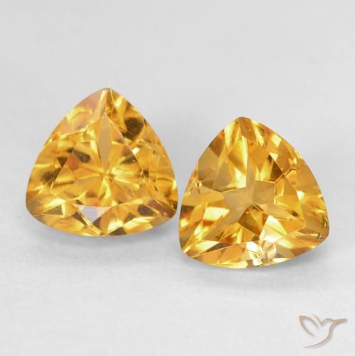1.60ctw Natural Dorado naranja Citrino, Trillón, VVS-VS