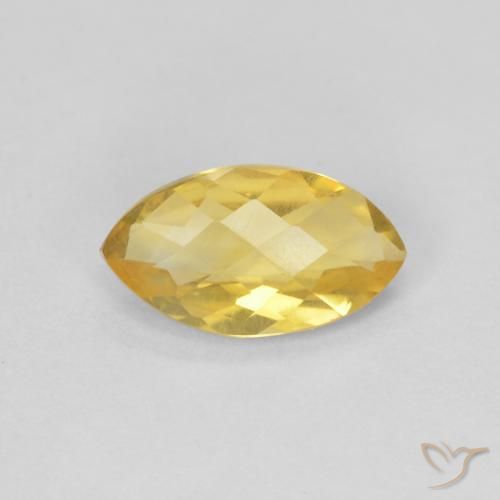 0.81ct Natural Naranja dorado Citrino, Marquesa, VS