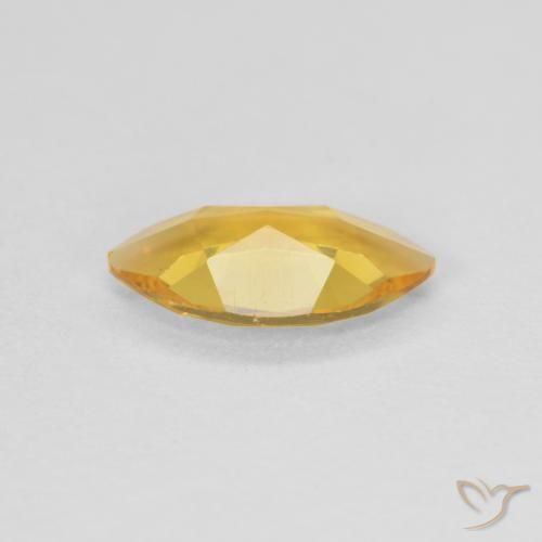 Citrino Dorado natural de 0.65 ct, Marquesa, VVS-VS