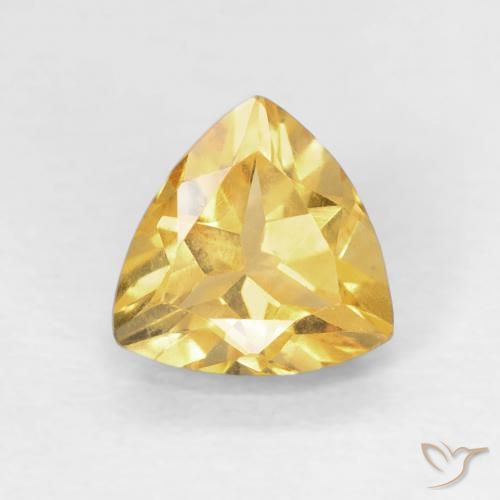 0.94ct Natural Dorado medio Citrino, Trillón, VVS